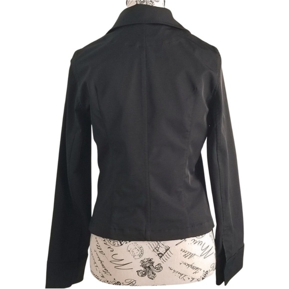 🇫🇷 Y2K Black Military Jacket Size Small - Picture 5 of 9